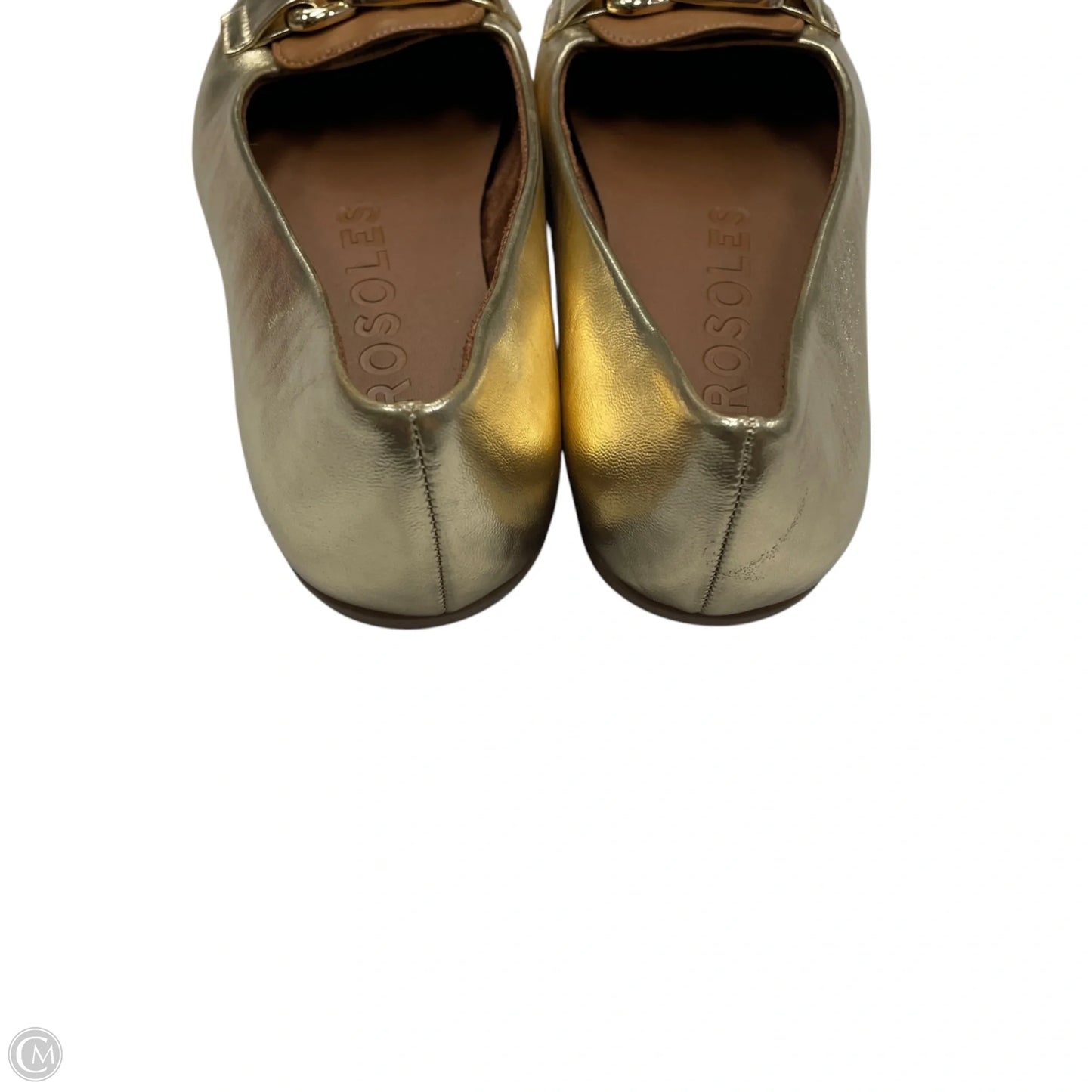 Shoes Flats By Aerosoles In Gold, Size: 7.5