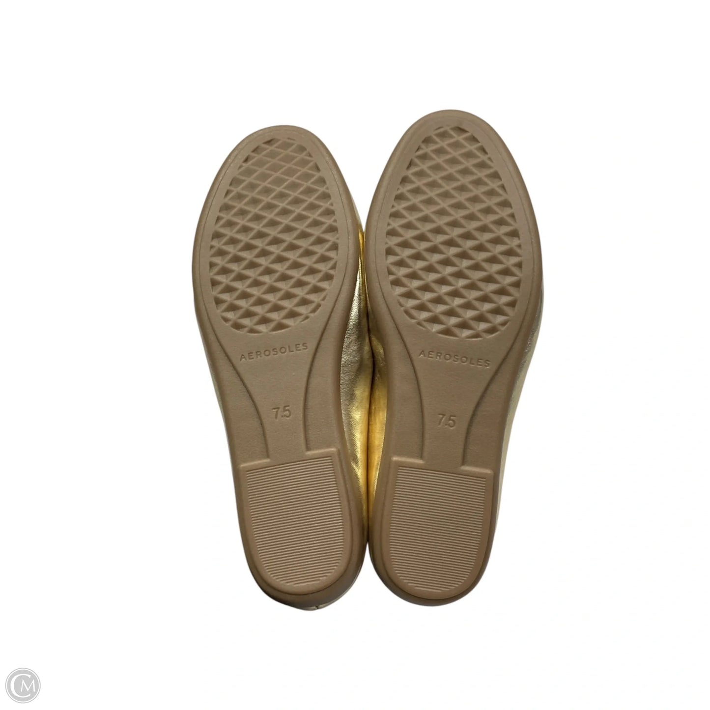 Shoes Flats By Aerosoles In Gold, Size: 7.5