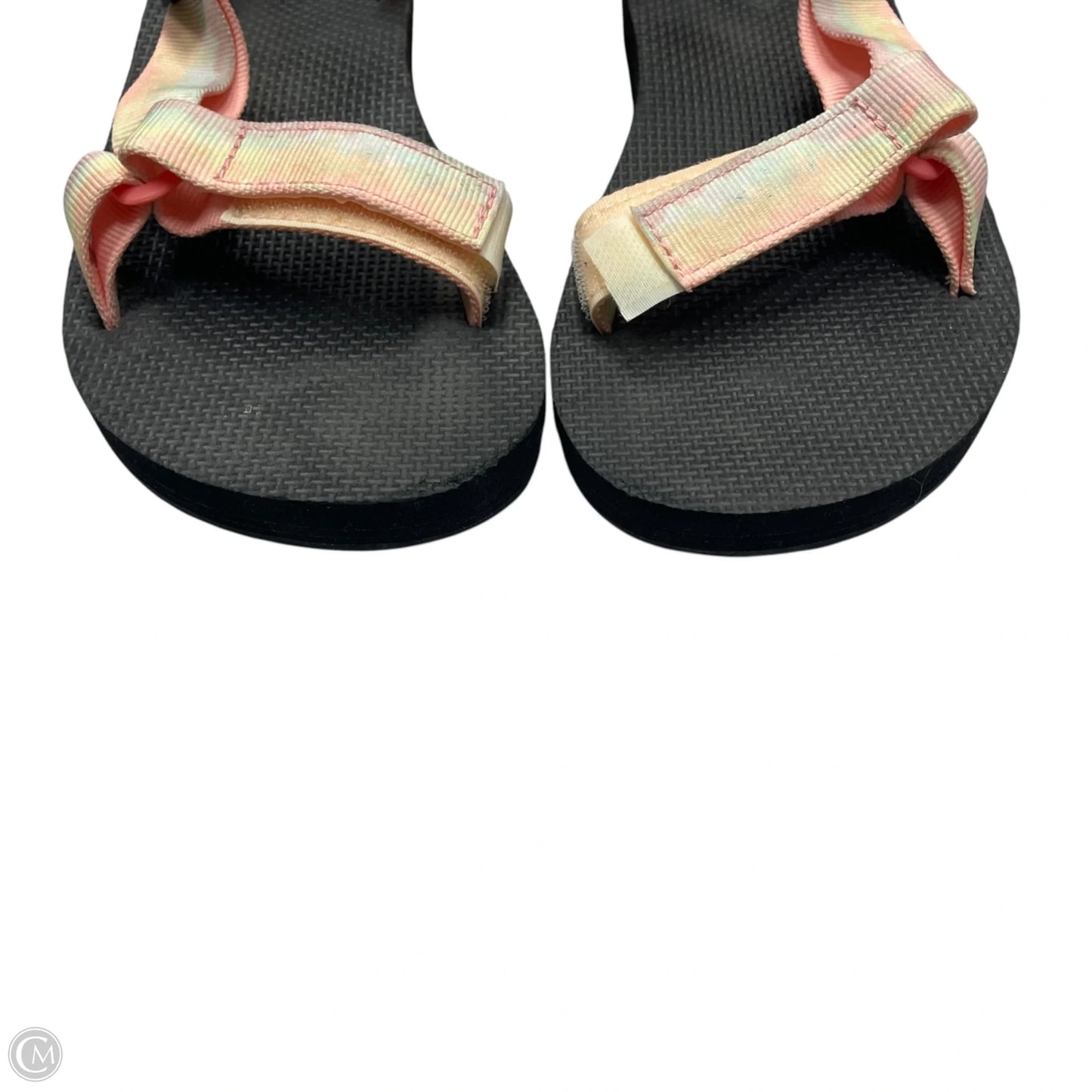 Sandals Flats By Teva In Black & Pink, Size: 7