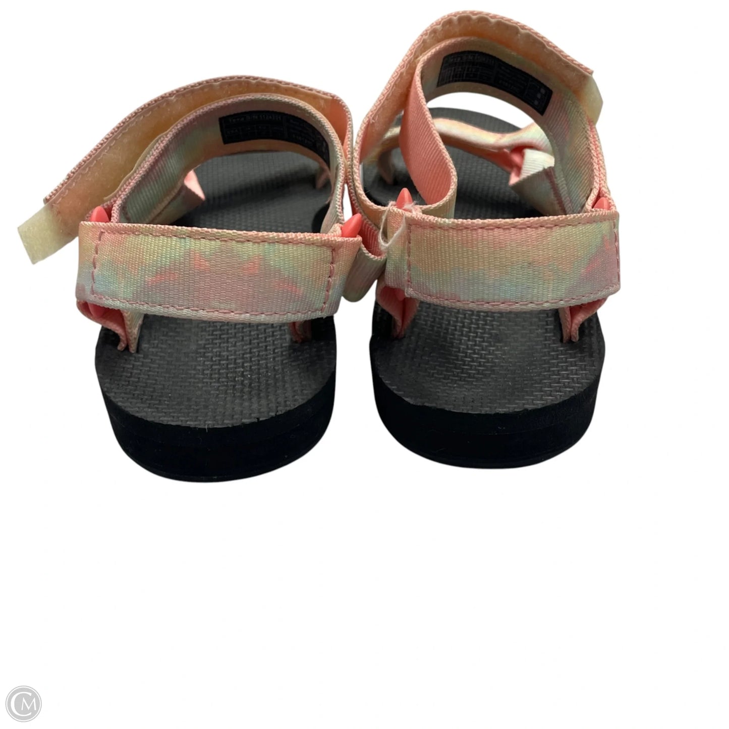 Sandals Flats By Teva In Black & Pink, Size: 7