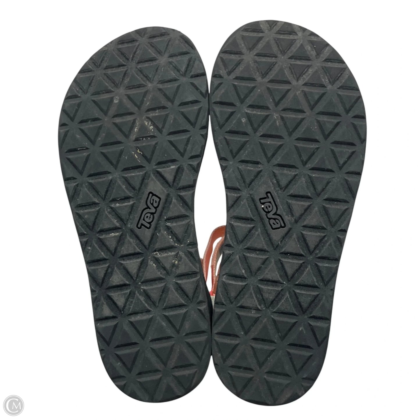 Sandals Flats By Teva In Black & Pink, Size: 7
