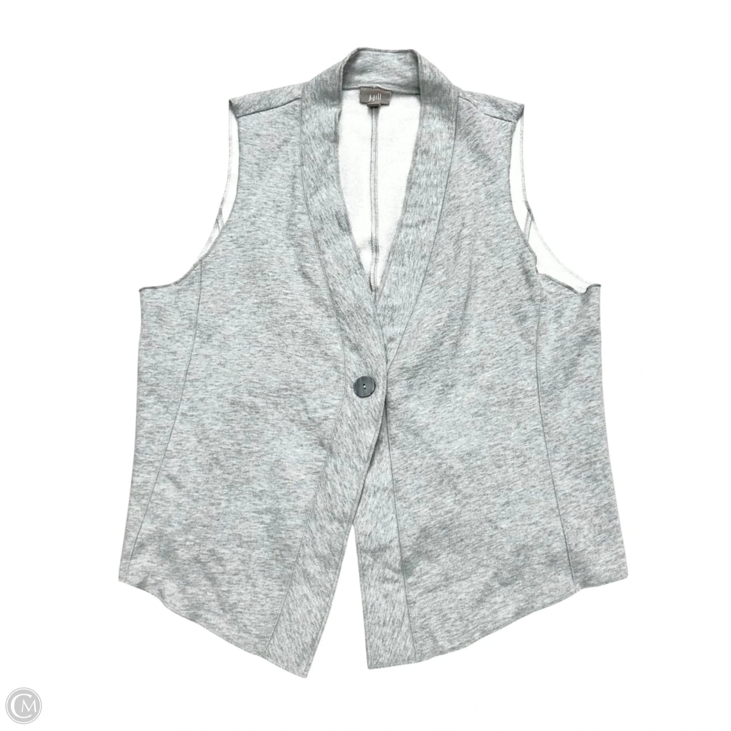 Vest Fleece By J. Jill In Grey, Size: 2x