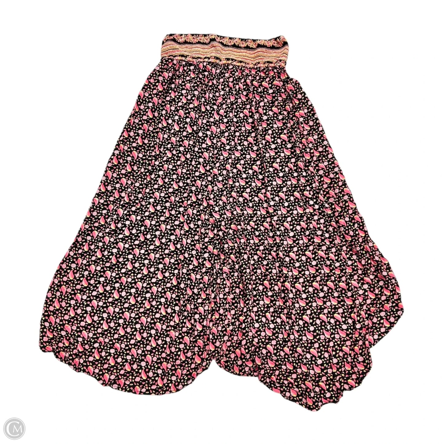 Pants Cropped By Anthropologie In Black & Pink, Size: Xs