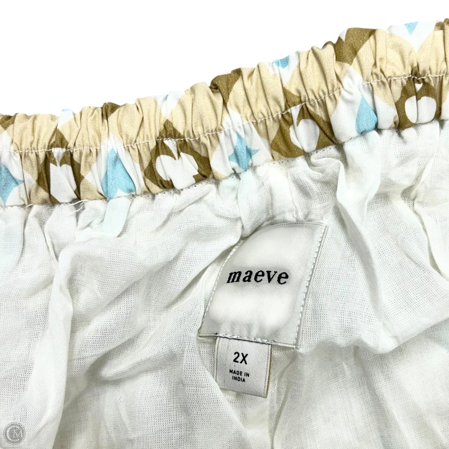 Skirt Maxi By Maeve In Tan & Cream, Size: 2x