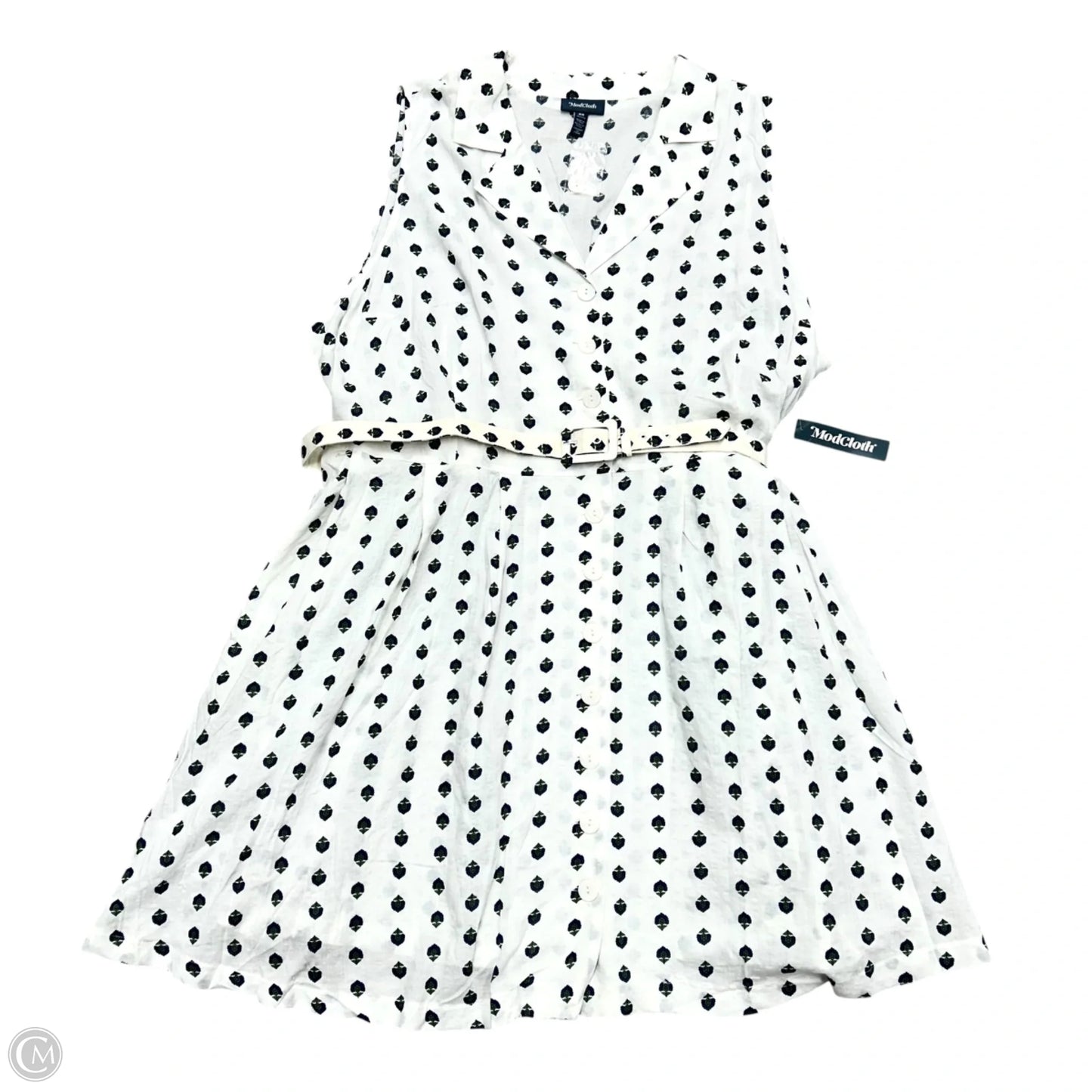 Dress Casual Short By Modcloth In Blue & White, Size: 4x