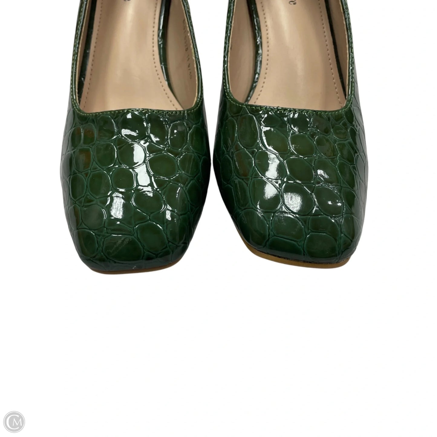 Shoes Heels Block By Unique Vintage In Green, Size: 9