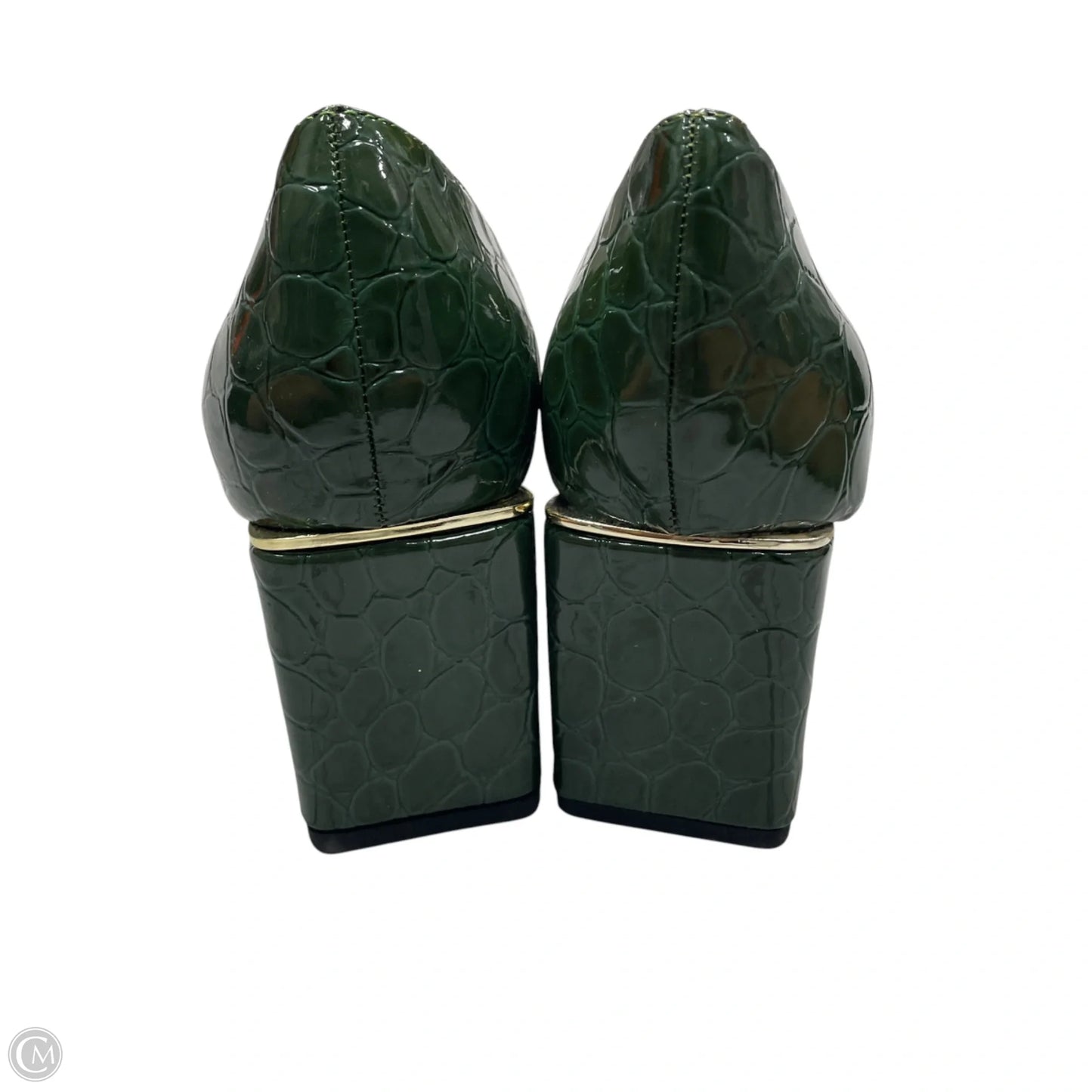 Shoes Heels Block By Unique Vintage In Green, Size: 9