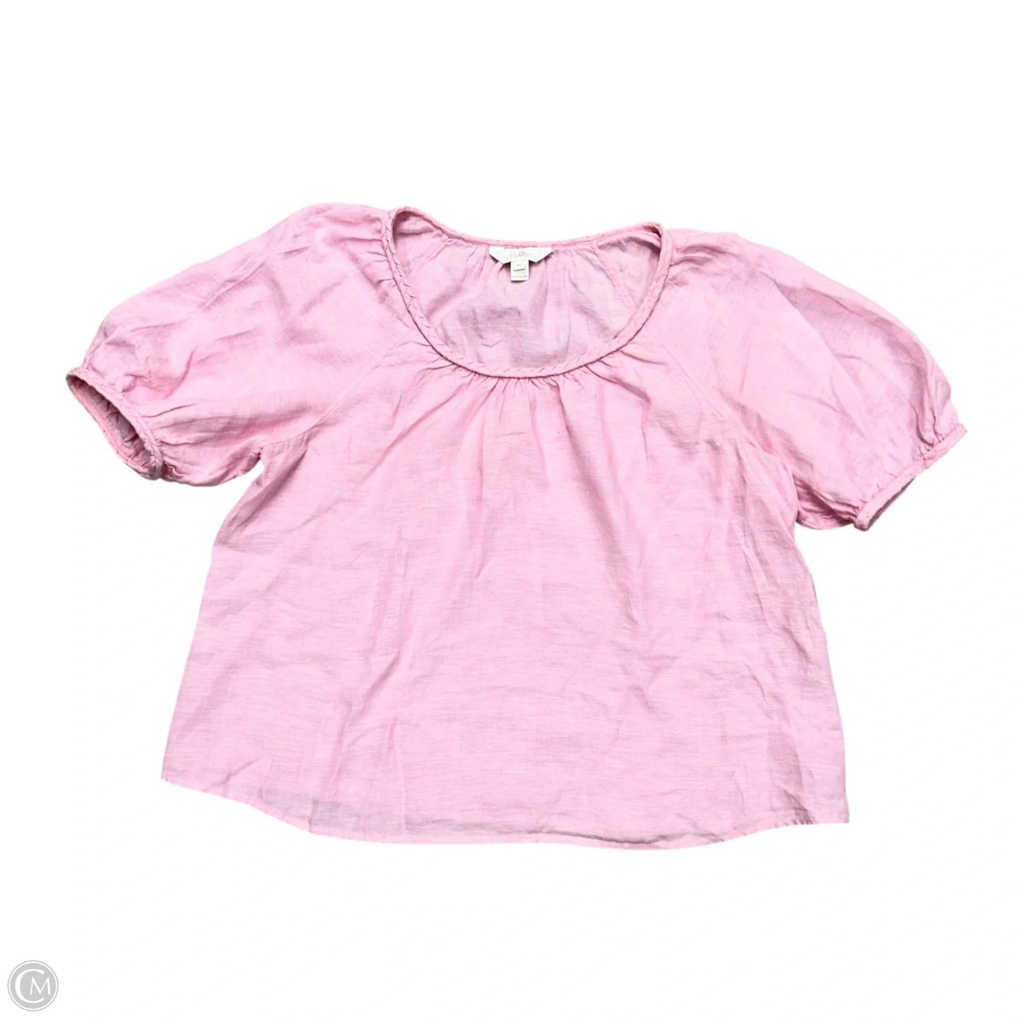 Top Short Sleeve Designer By Lilly Pulitzer In Pink, Size: Xl