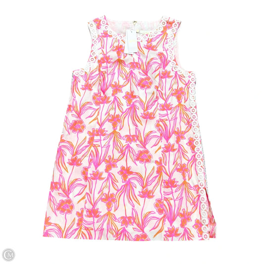 Dress Designer By Lilly Pulitzer In Pink & White, Size: Xl