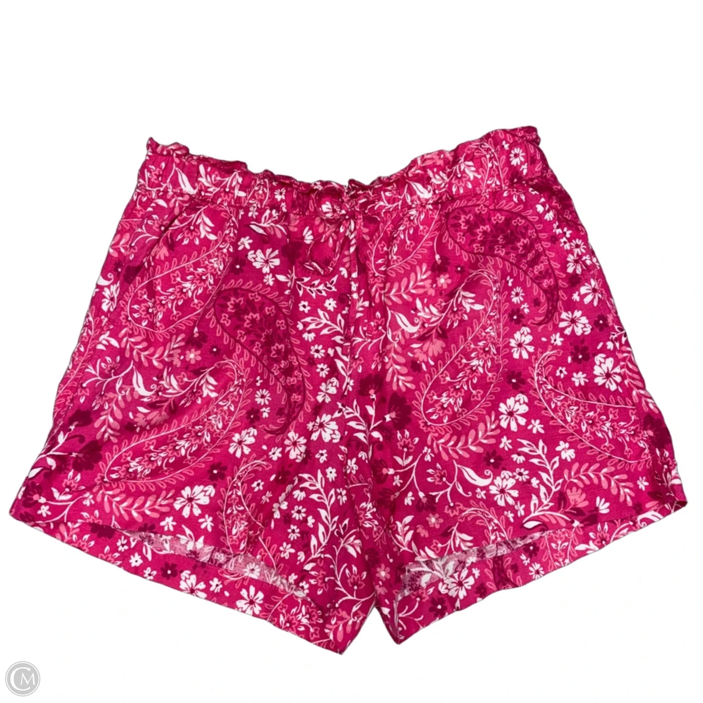 Shorts By Loft In Pink & White, Size: L