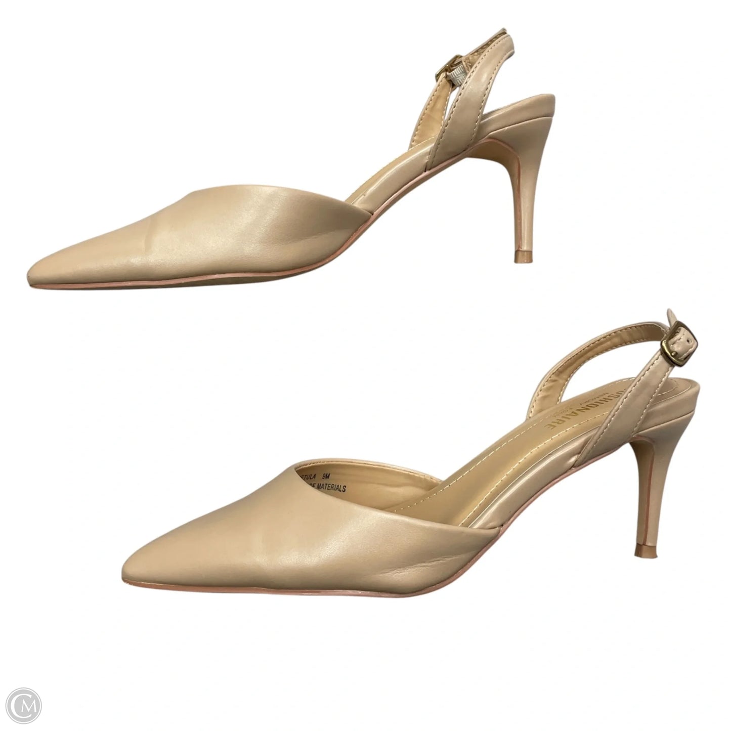 Shoes Heels Kitten By Cushionaire In Beige, Size: 9