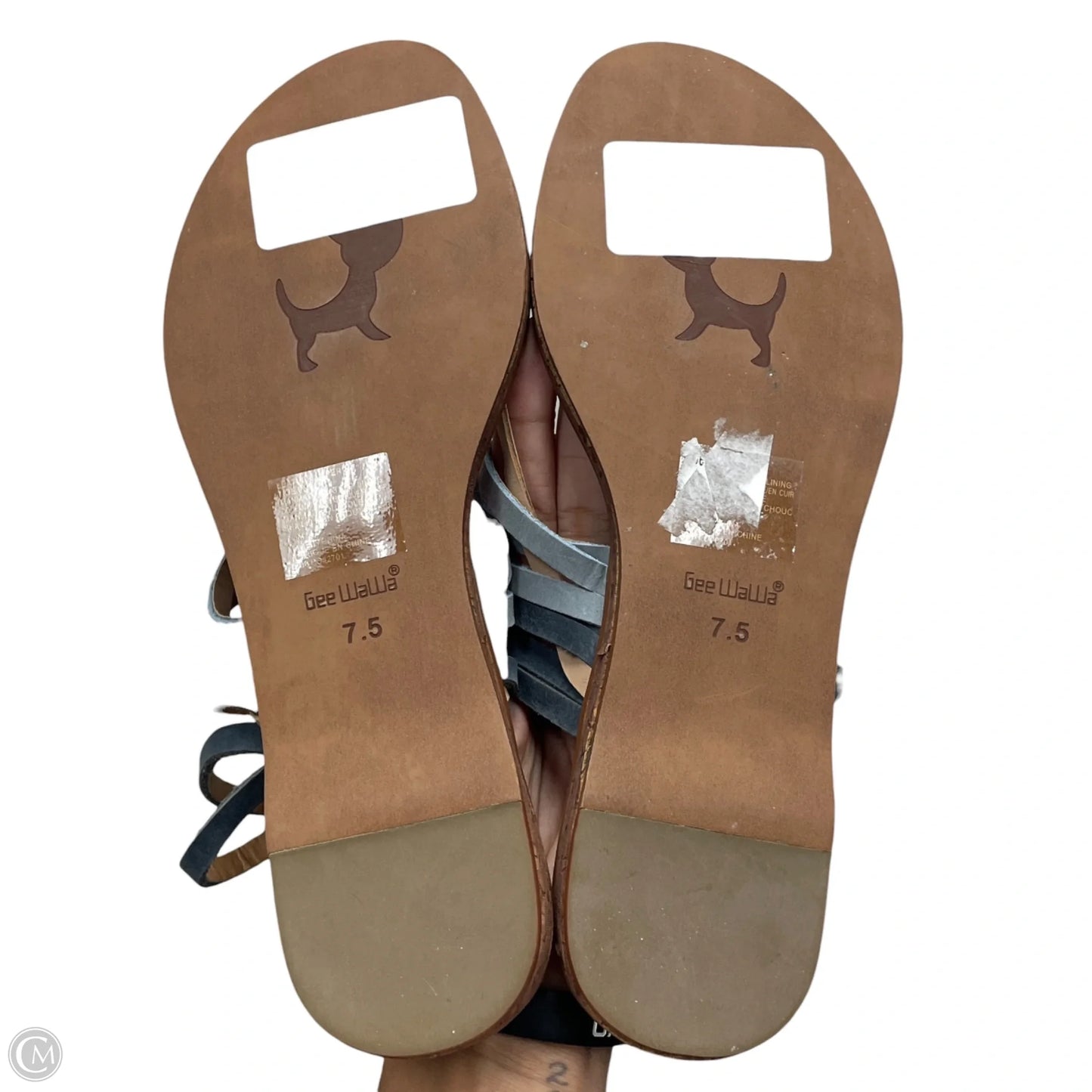 Sandals Flats By Geewawa In Brown, Size: 7.5