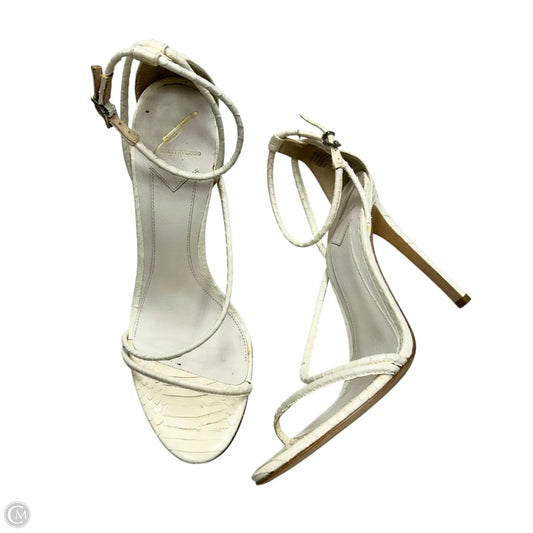 Sandals Heels Stiletto By Beian Atwood In Cream, Size: 9.5