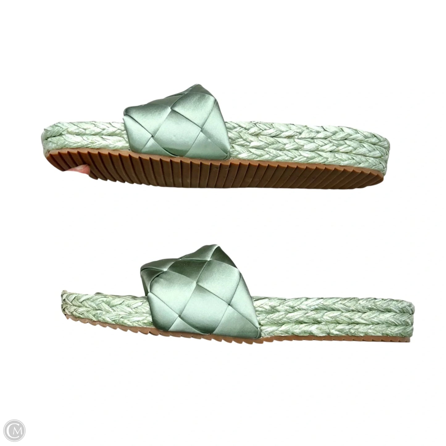 Sandals Heels Platform By Bibi Lou In Green, Size: 9.5
