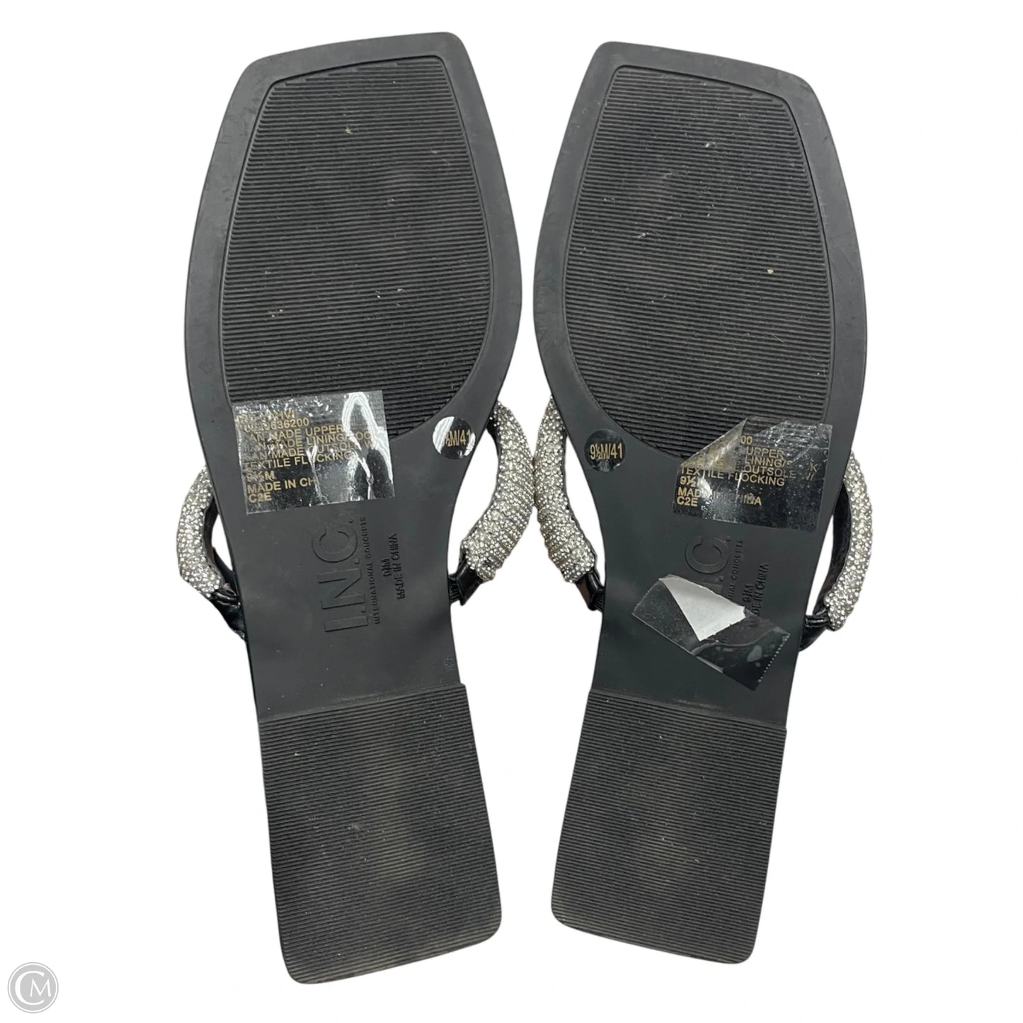 Sandals Flats By Inc In Black, Size: 9.5