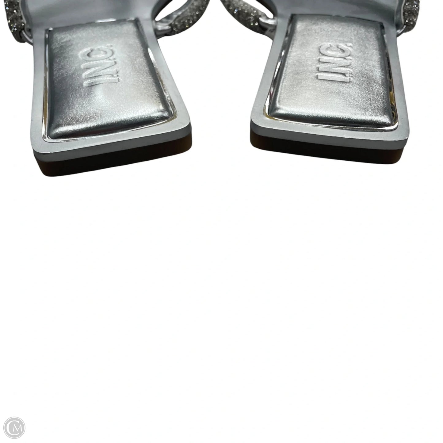 Sandals Flats By Inc In Silver, Size: 9.5