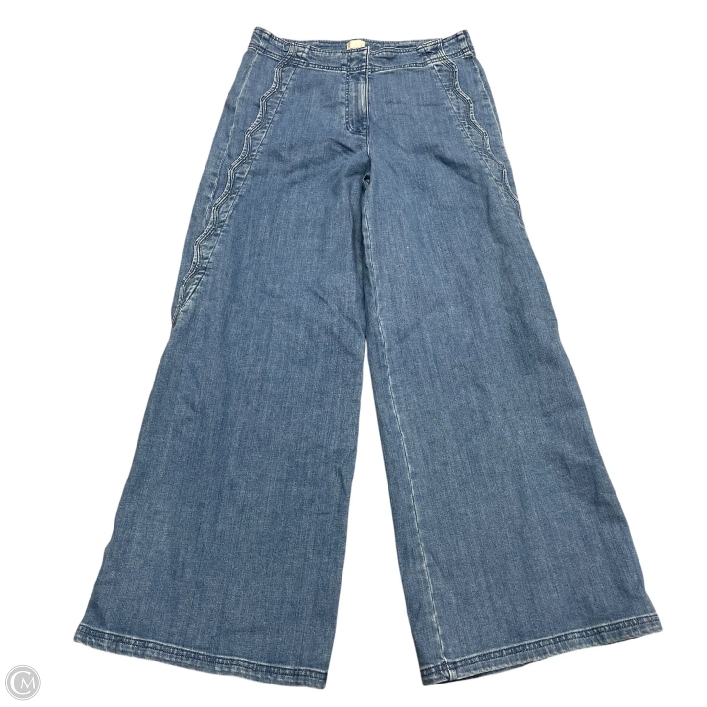 Jeans Wide Leg By Maeve In Blue Denim, Size: 10