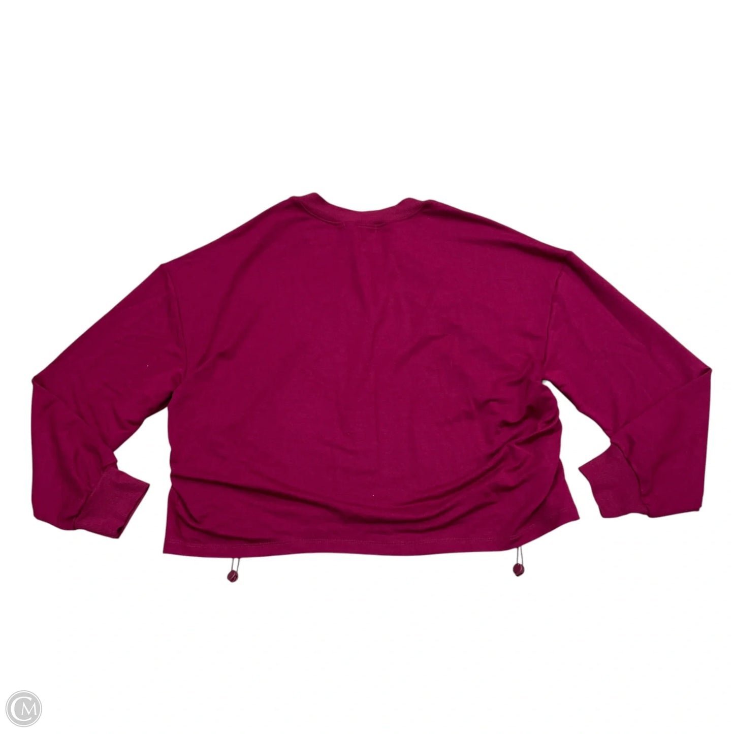 Athletic Top Long Sleeve Collar By Sincerely Jules In Purple, Size: L