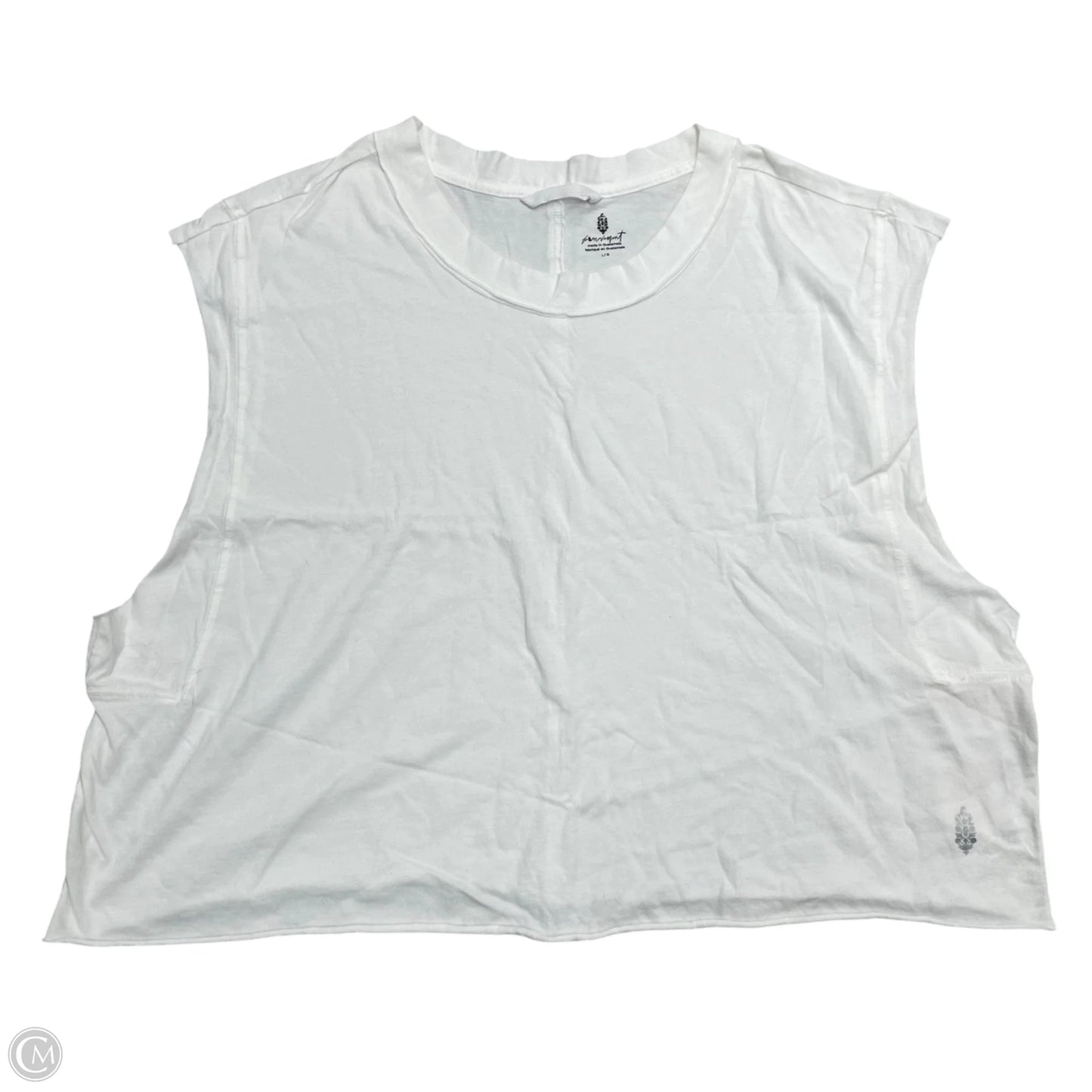 Top Sleeveless By Free People In White, Size: L
