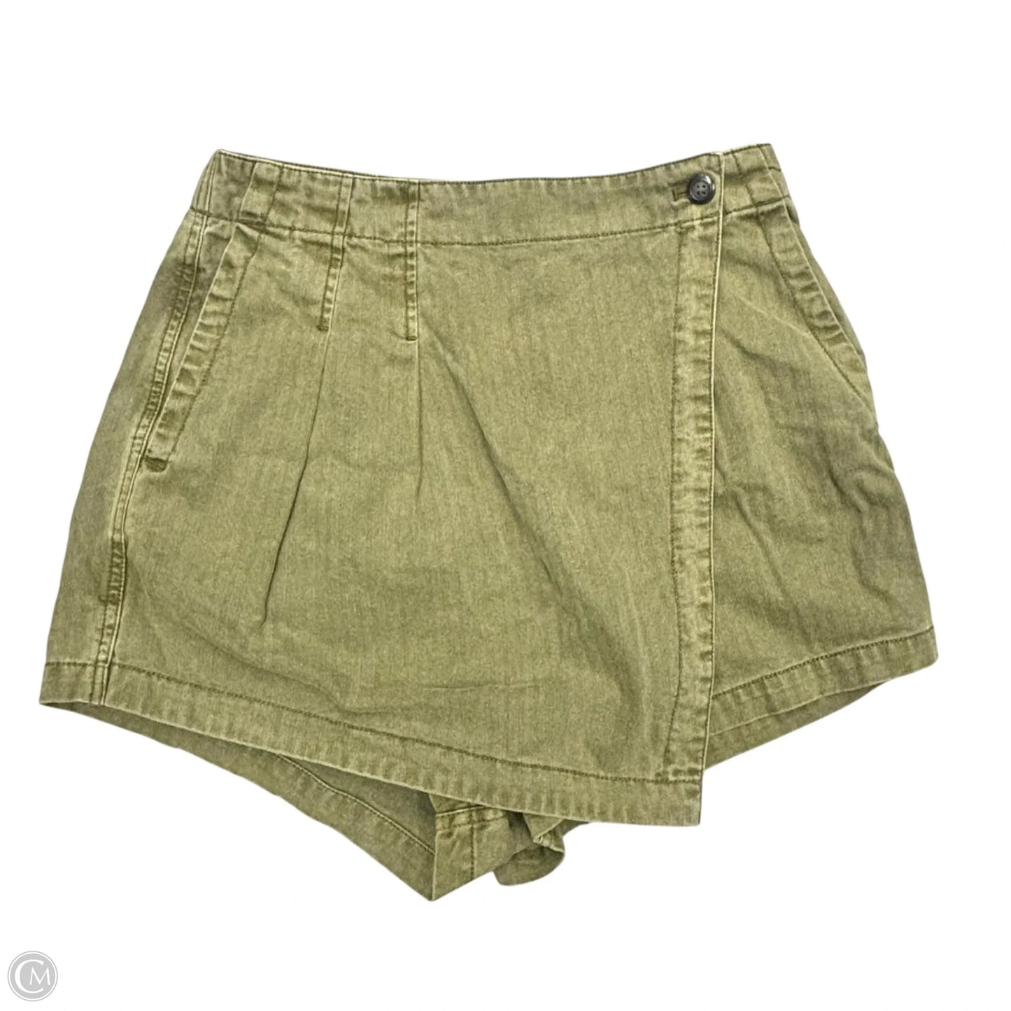 Skort By Free People In Green Denim, Size: 6
