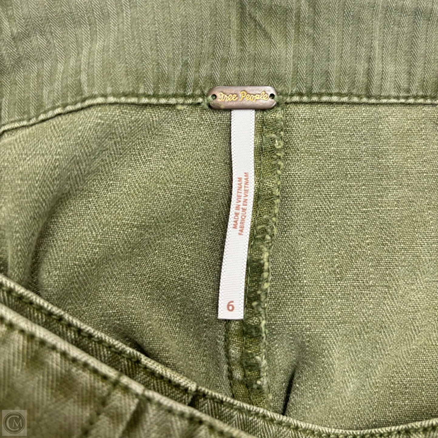 Skort By Free People In Green Denim, Size: 6