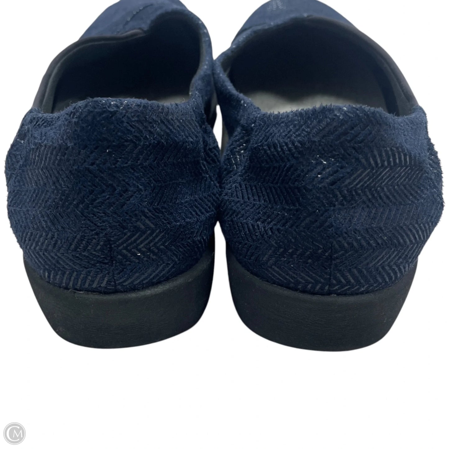Shoes Flats By Clarks In Black & Blue, Size: 9.5