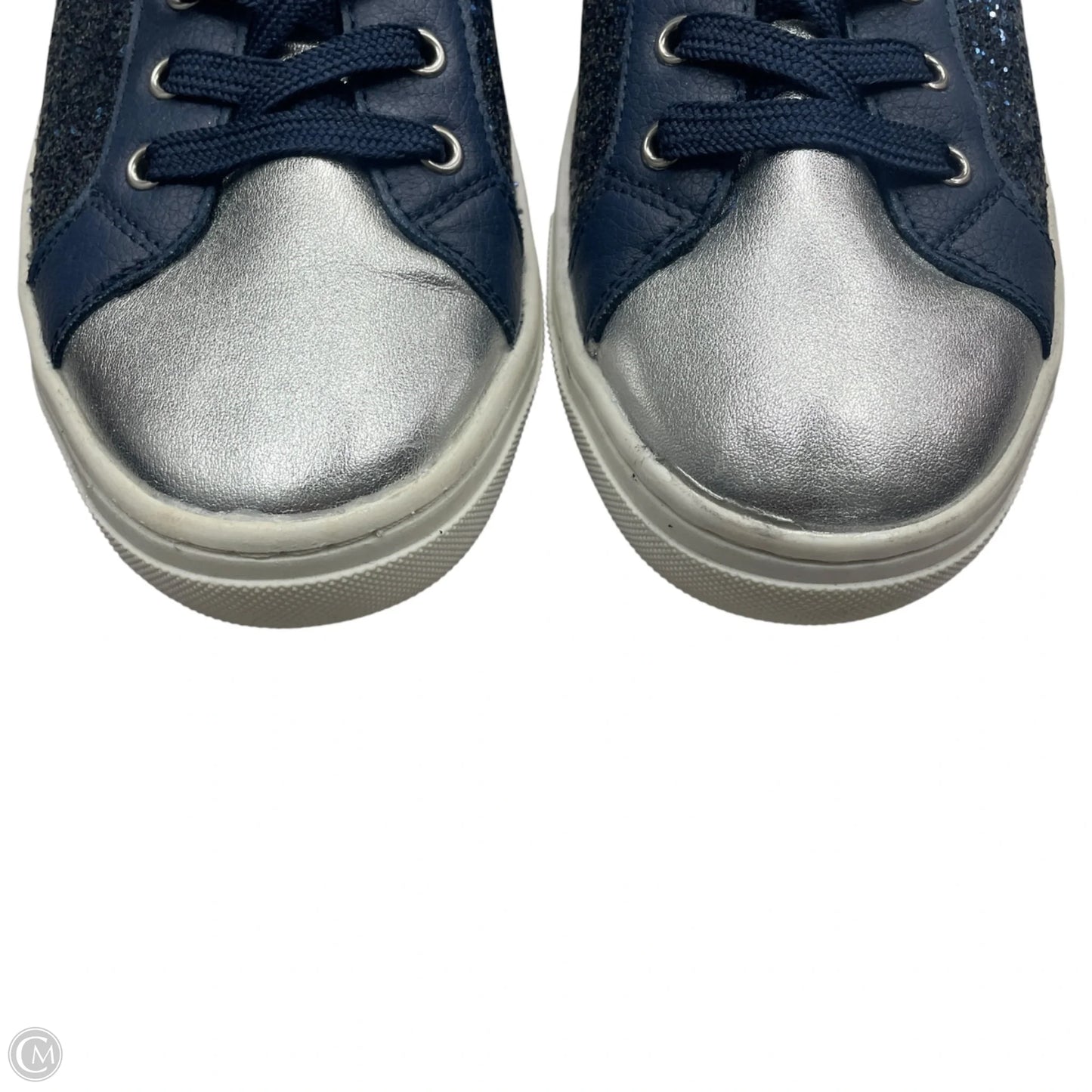 Shoes Sneakers By Skechers In Blue & Silver, Size: 9.5