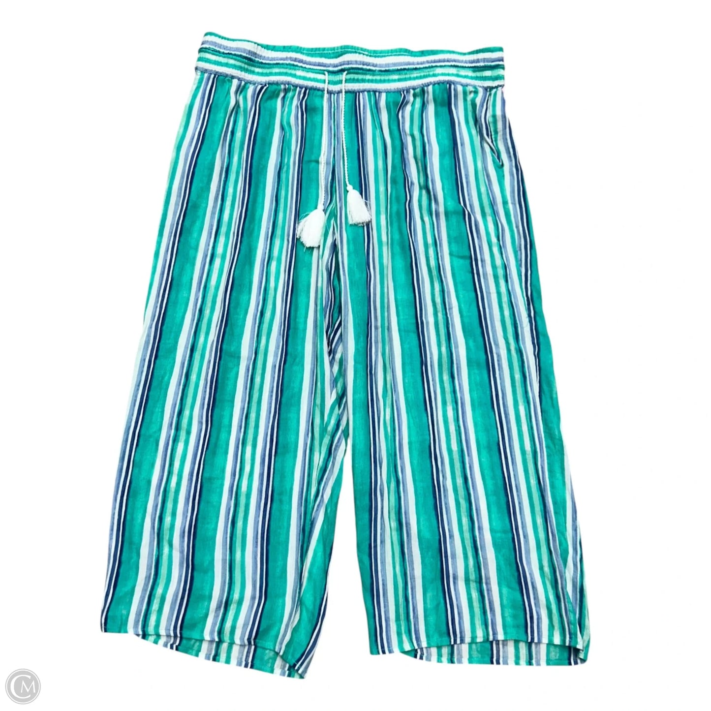 Pants Wide Leg By Charter Club In Blue & White, Size: Xl