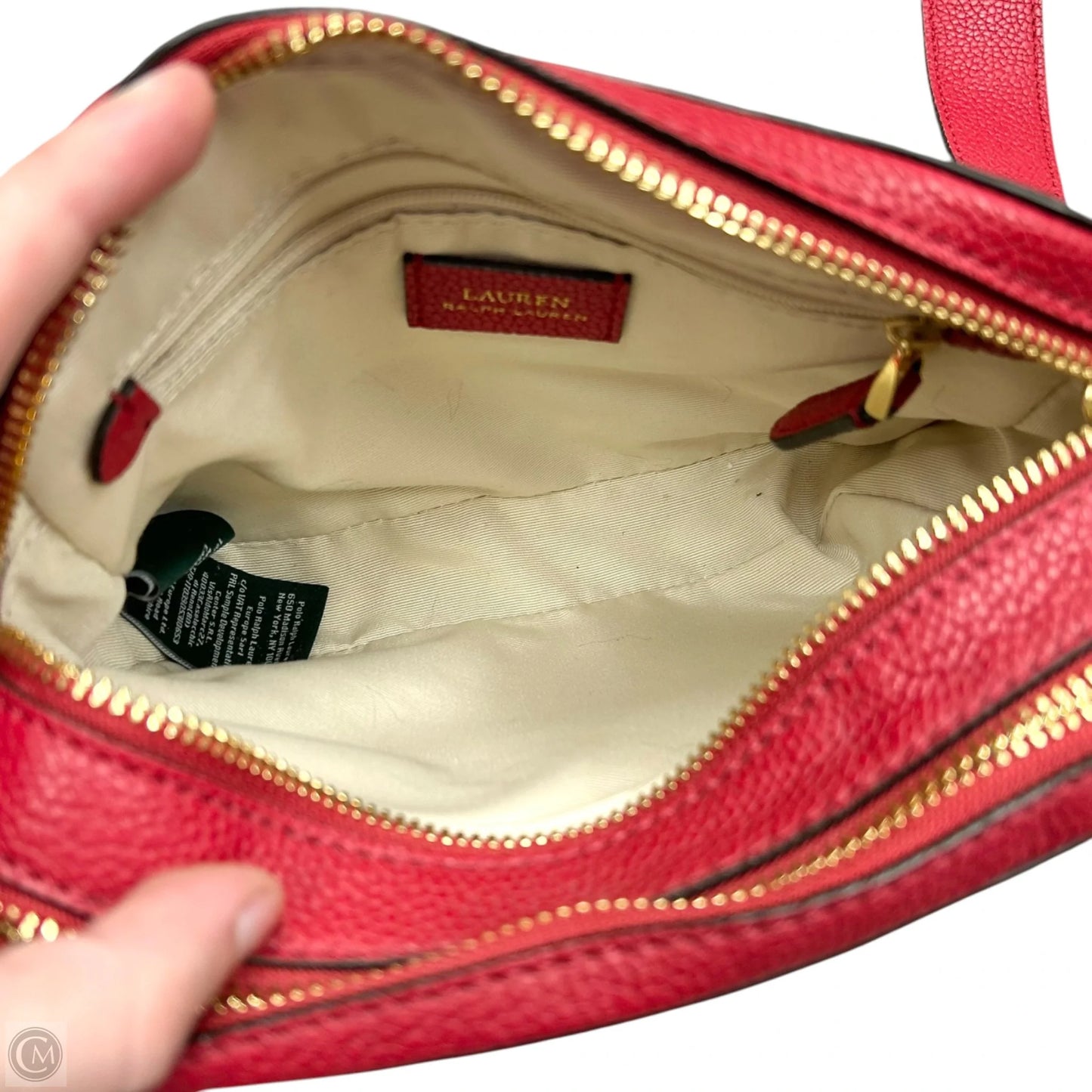 Crossbody Leather By Ralph Lauren, Size: Small