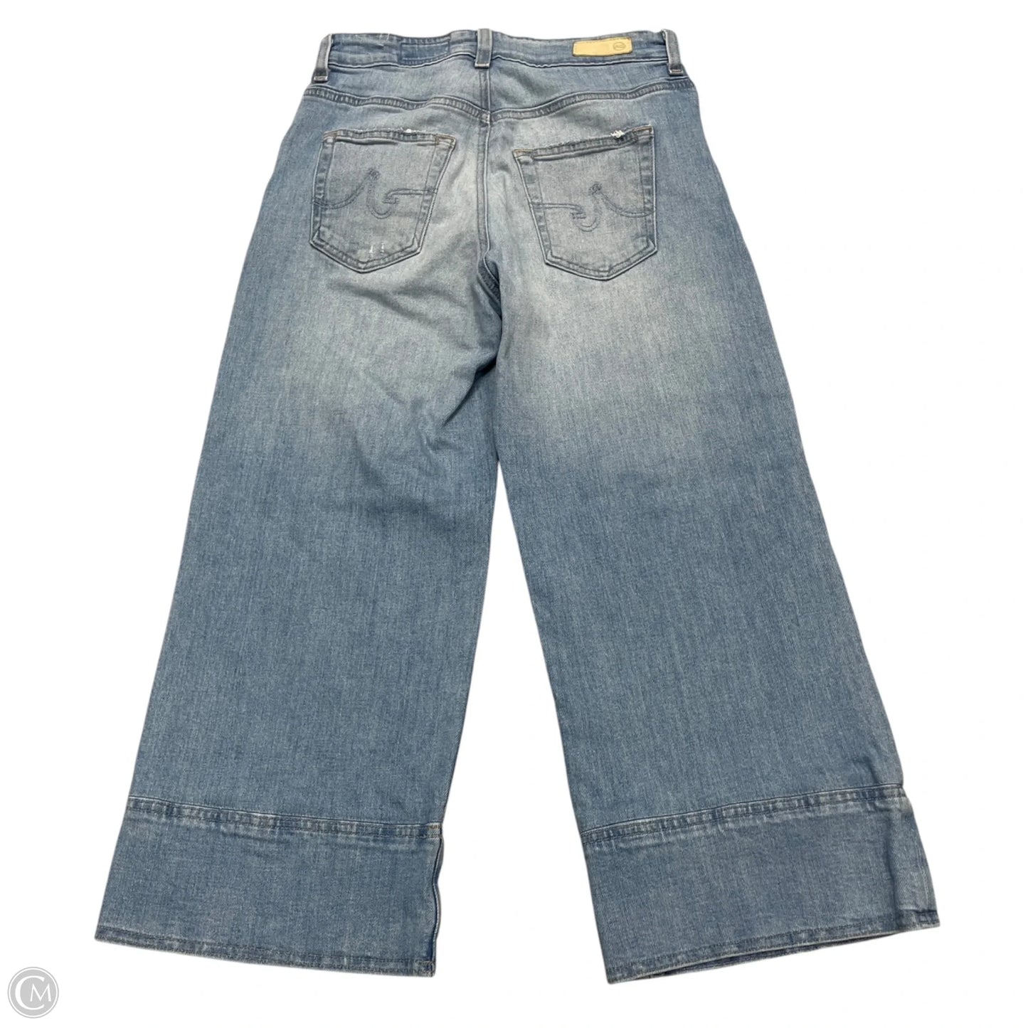 Jeans Cropped By Adriano Goldschmied In Blue Denim, Size: 0