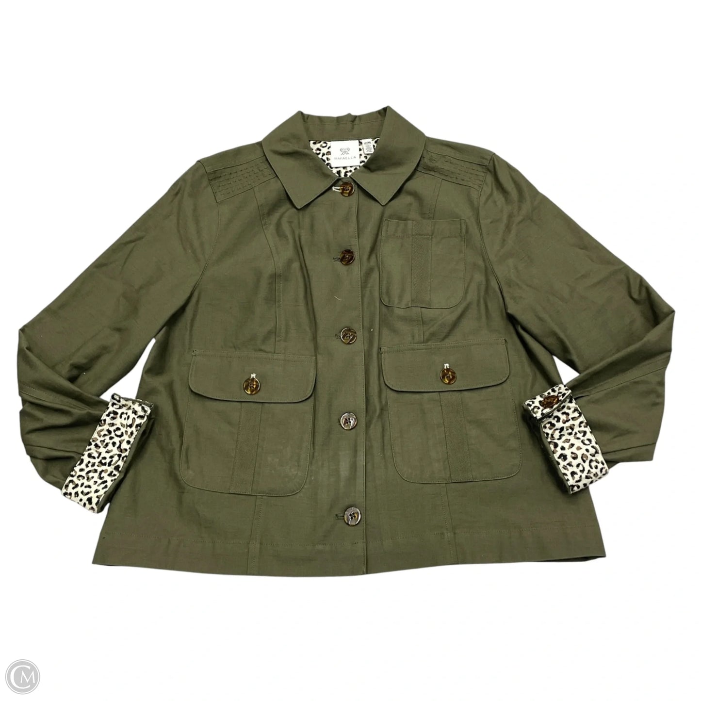 Jacket Utility By Rafaella In Green, Size: Lp