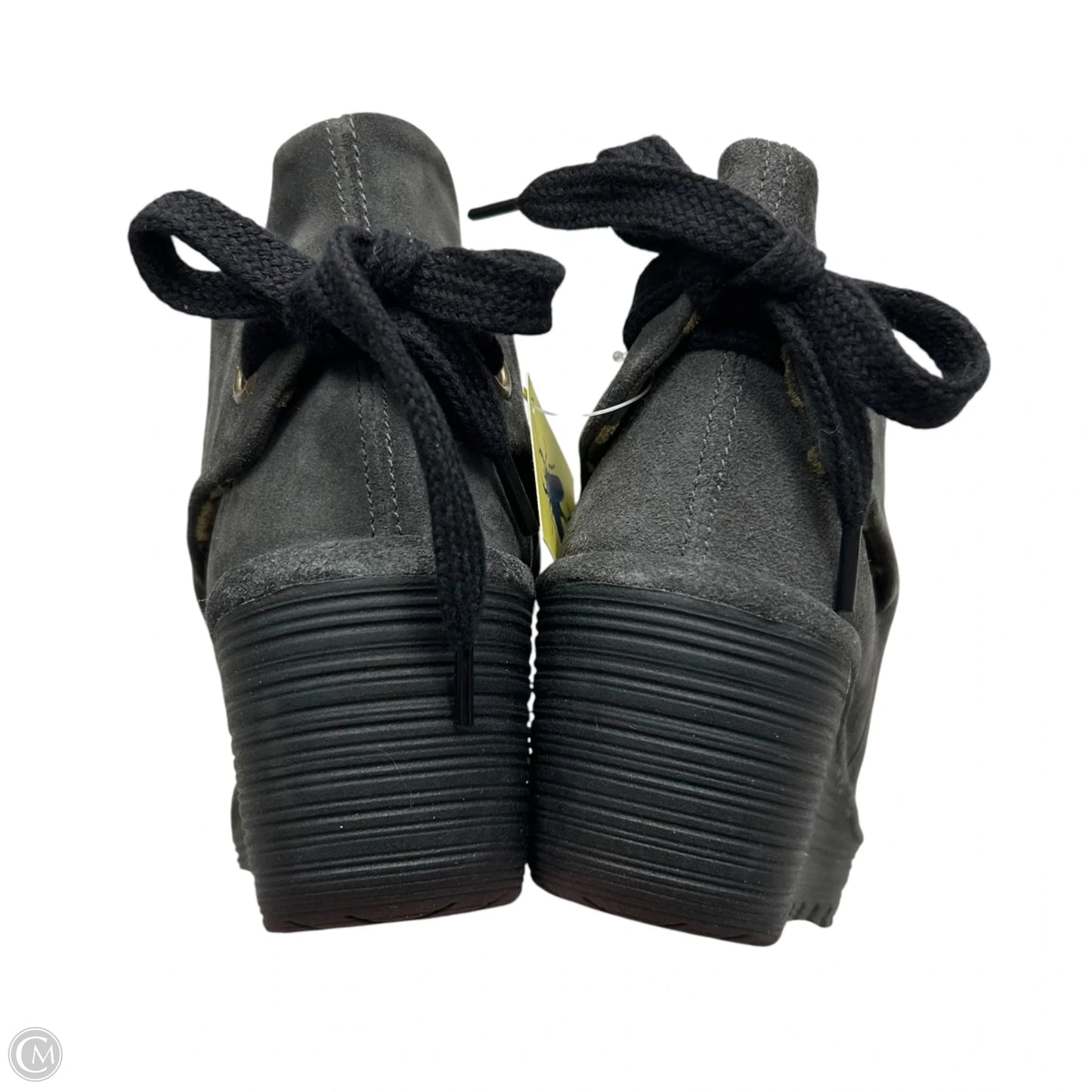 Boots Ankle Heels By Fly London In Grey, Size: 8.5