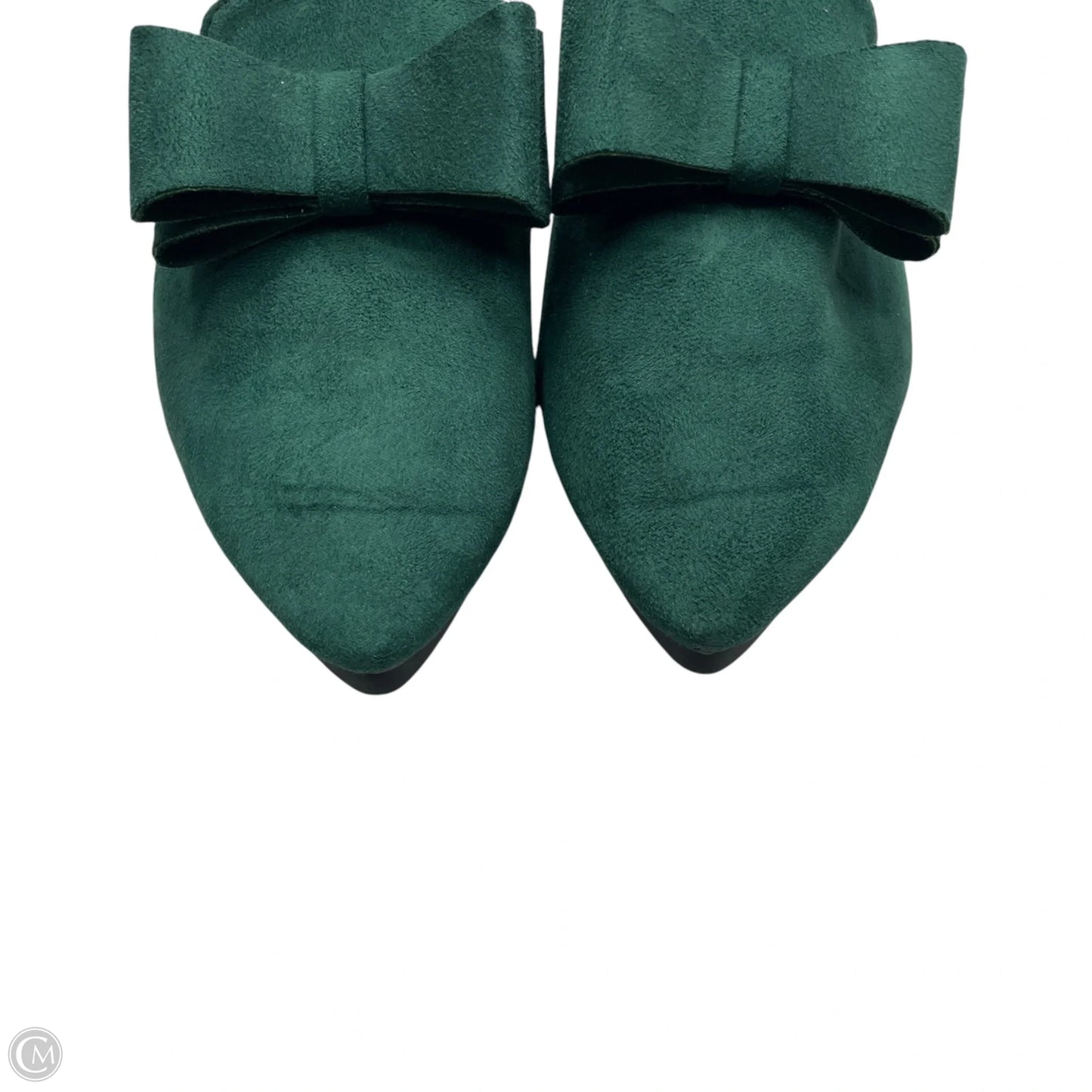 Shoes Flats In Green, Size: 7.5