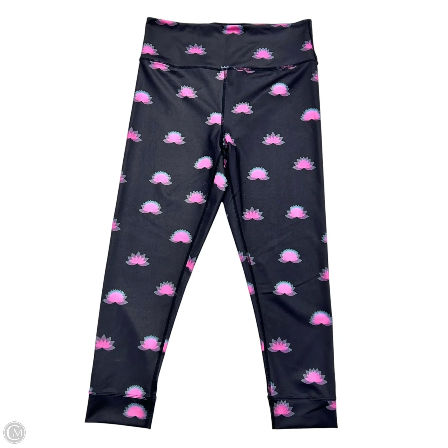 Athletic Leggings By Free People In Black & Pink, Size: L