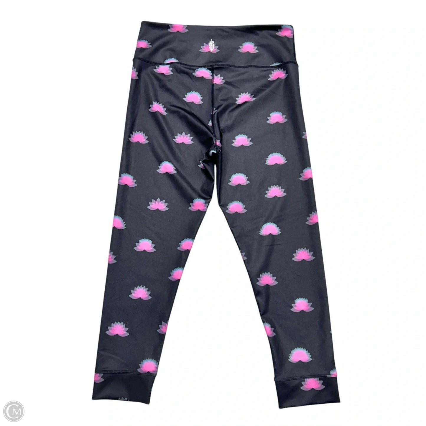 Athletic Leggings By Free People In Black & Pink, Size: L