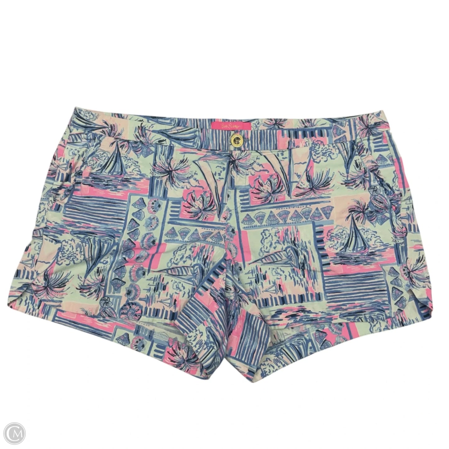 Shorts Designer By Lilly Pulitzer In Blue & Purple, Size: 16