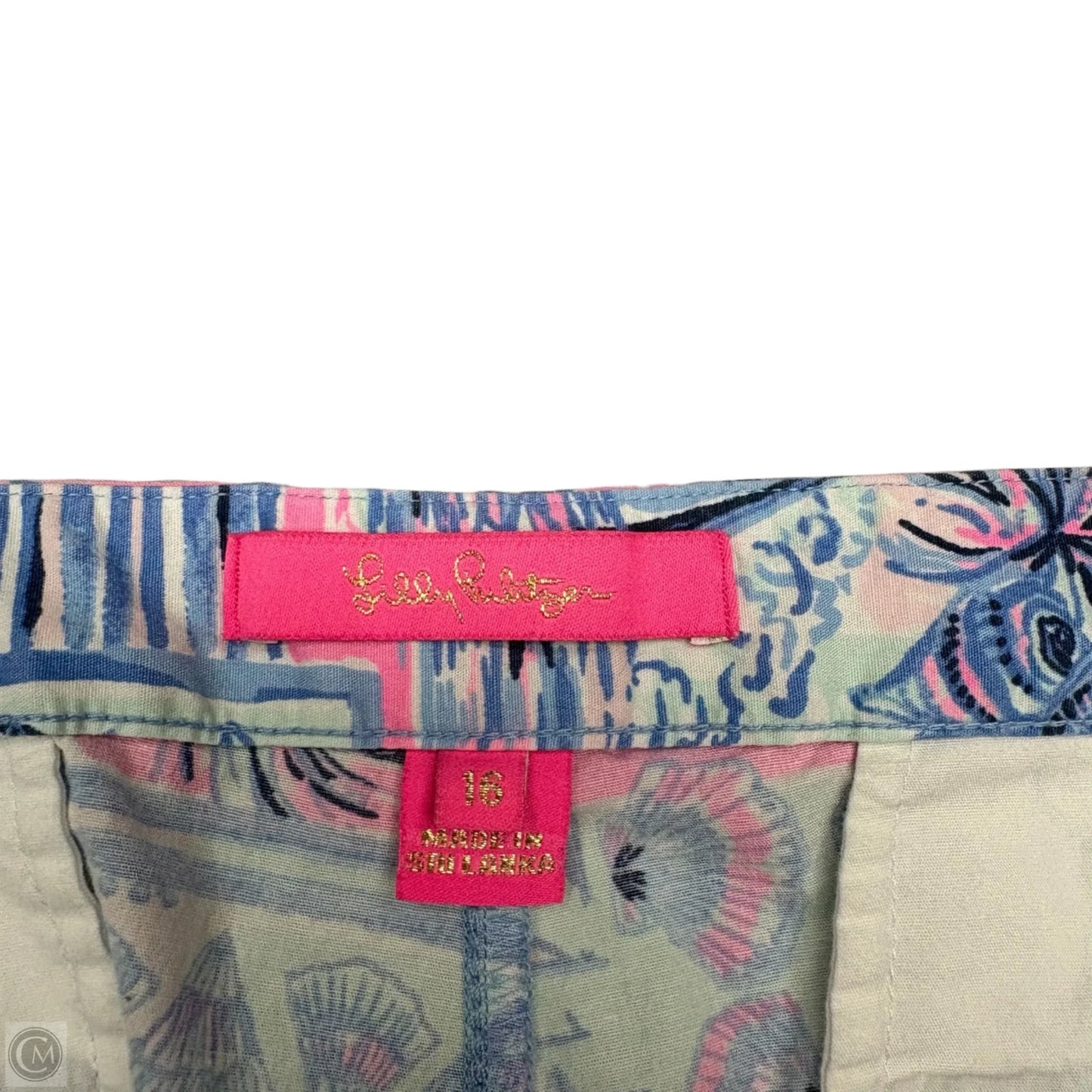 Shorts Designer By Lilly Pulitzer In Blue & Purple, Size: 16