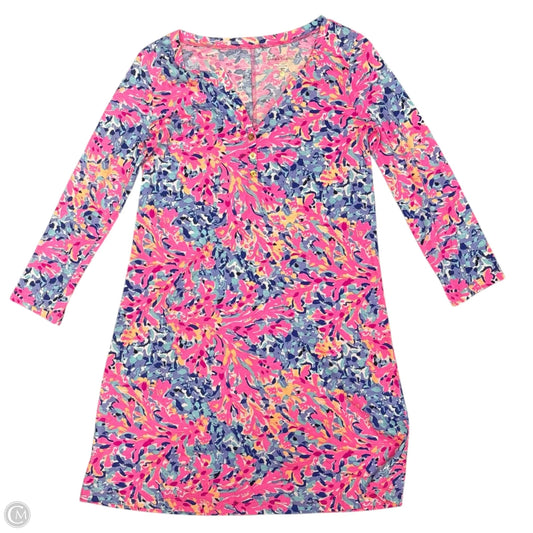 Dress Designer By Lilly Pulitzer In Pink & White, Size: Xs