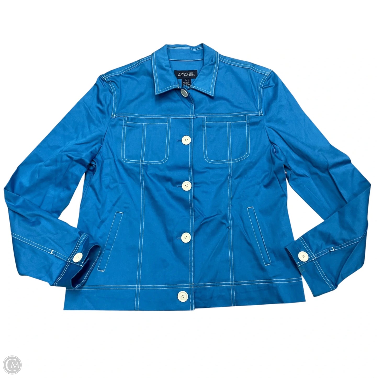 Jacket Other By Jones New York In Blue, Size: L