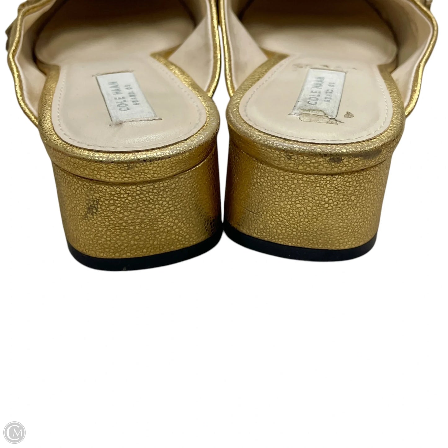 Shoes Heels Kitten By Cole-haan In Gold, Size: 7