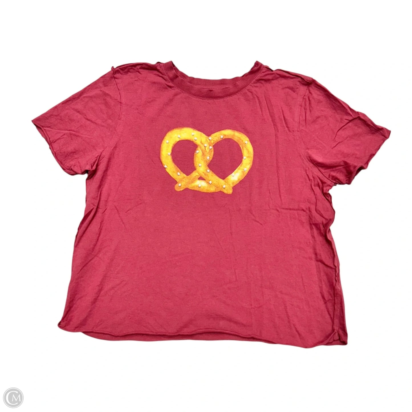 Top Short Sleeve By Maeve In Pink, Size: S