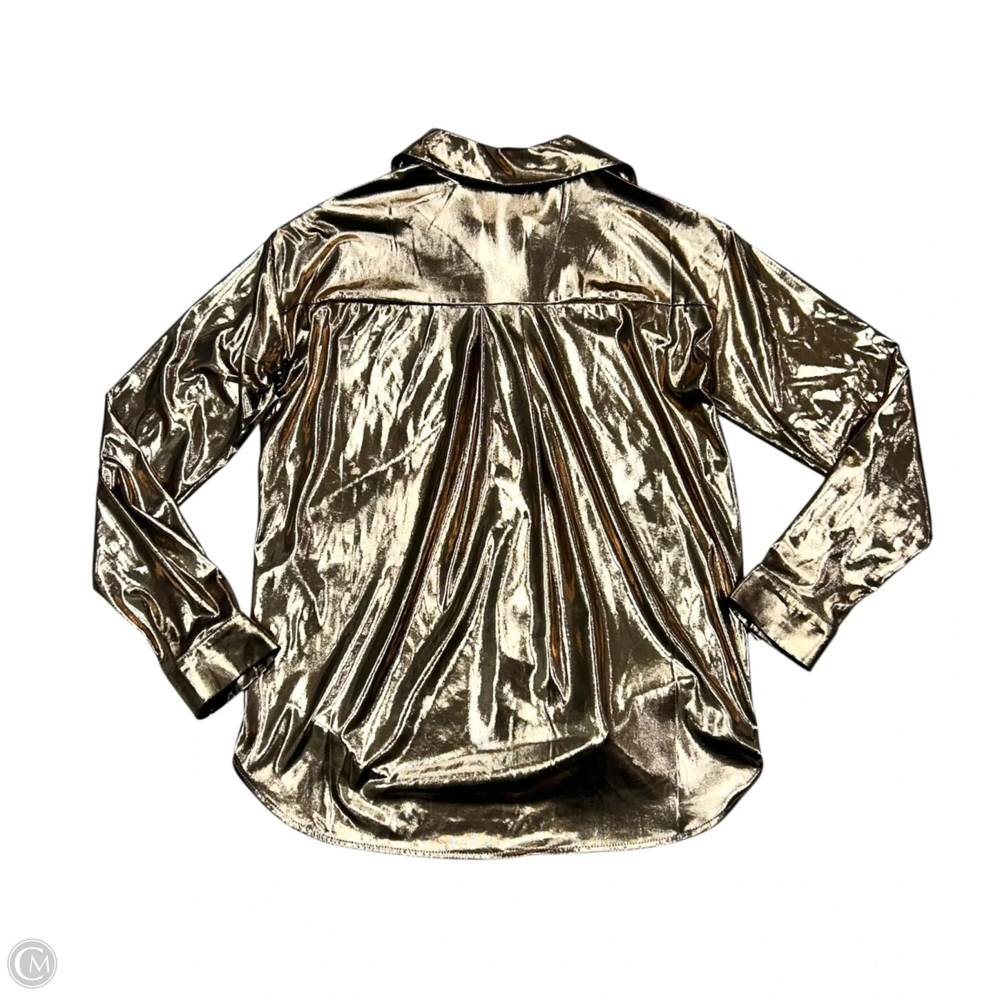 Top Long Sleeve By Anthropologie In Gold, Size: Xs