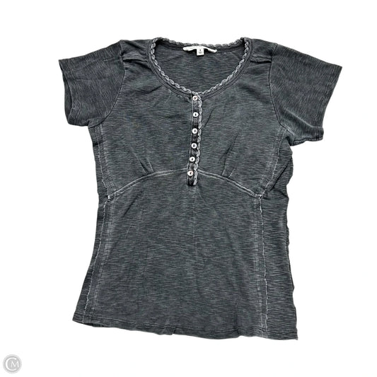 Top Short Sleeve By Lucky Brand In Grey, Size: S