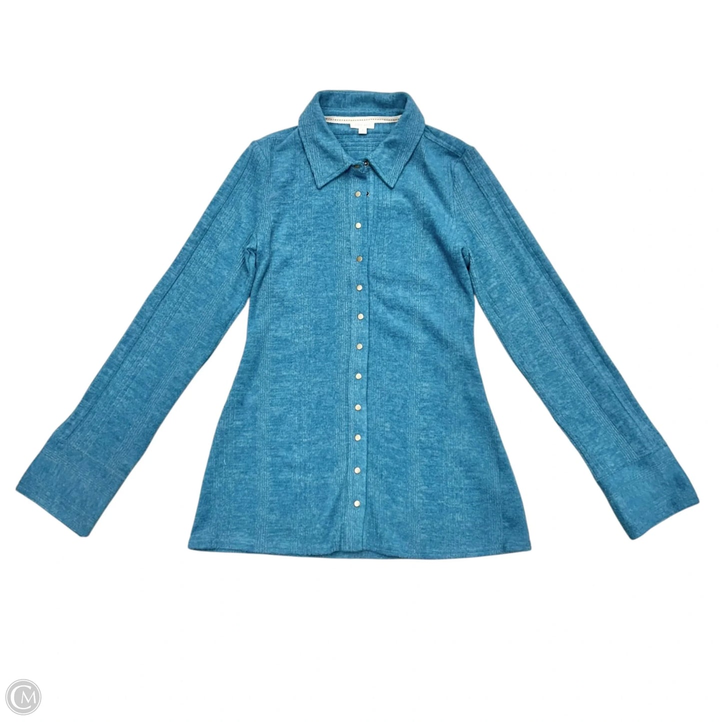 Top Long Sleeve By Pilcro In Blue, Size: S