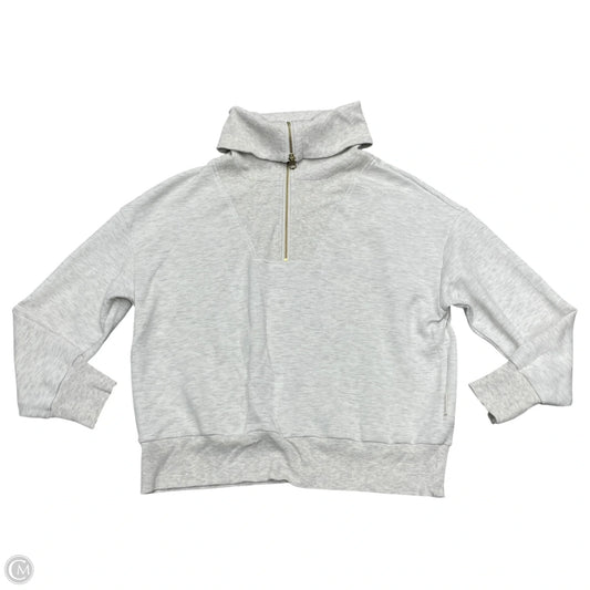 Athletic Sweatshirt Crewneck By Varley In Grey, Size: S