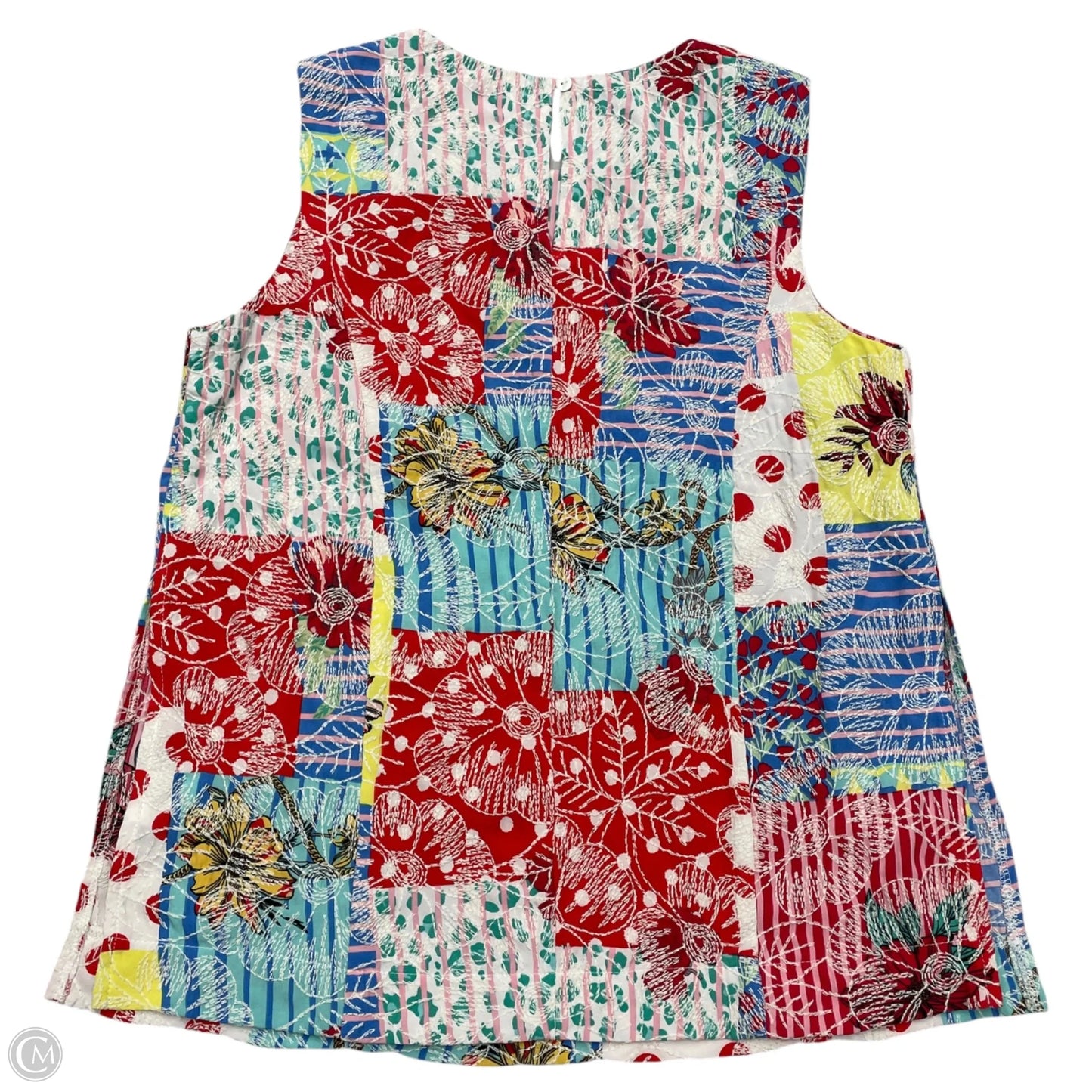 Top Sleeveless By Voy In Floral Print, Size: S