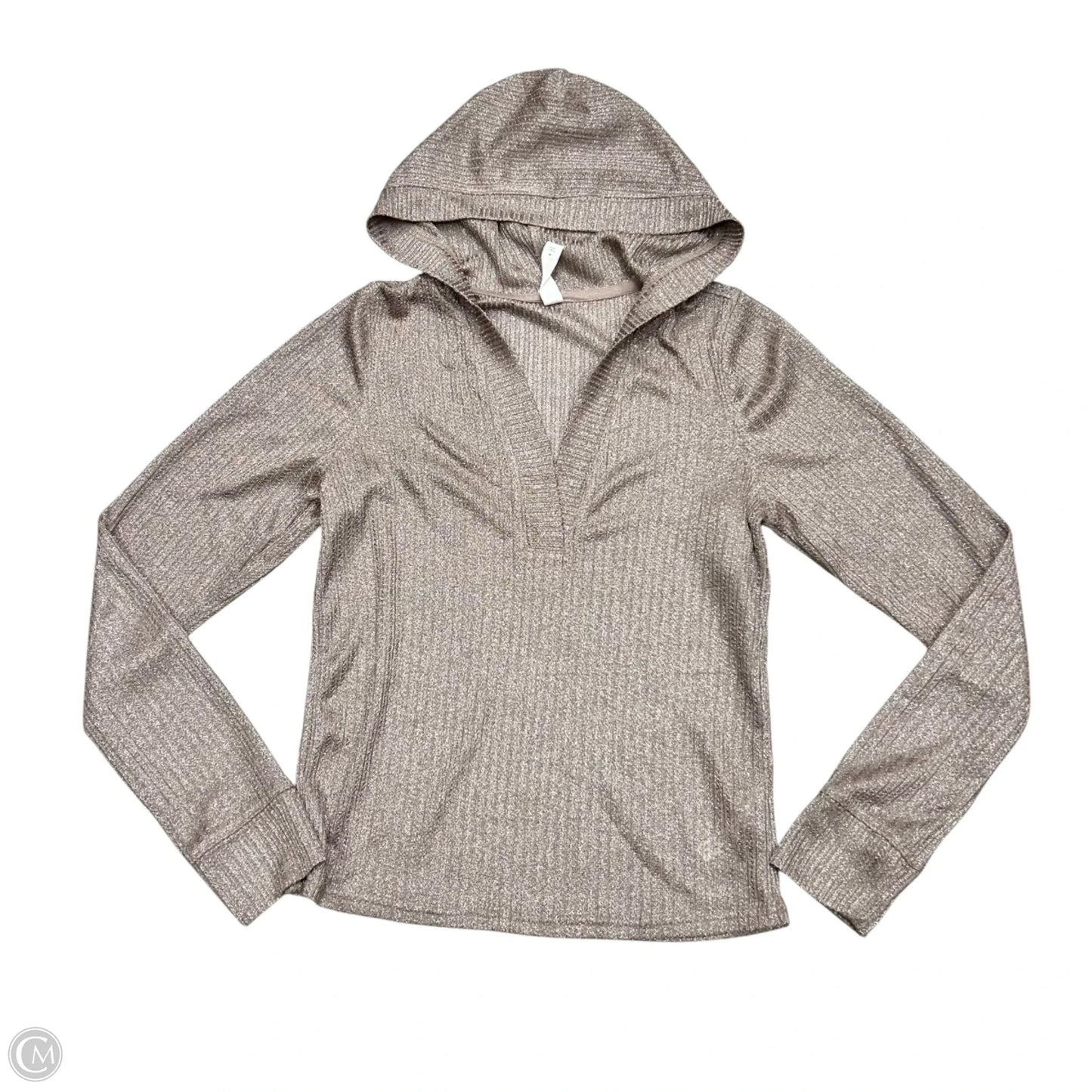 Top Long Sleeve By Daily Practice By Anthropologie In Bronze, Size: M