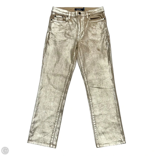 Jeans Straight By Lauren By Ralph Lauren In Gold, Size: 6