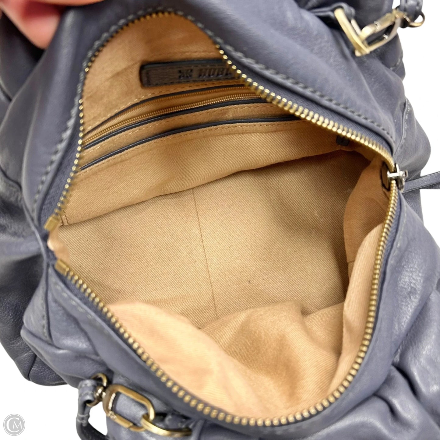 Handbag Leather By Hobo Intl, Size: Small