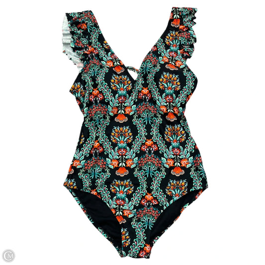 Swimsuit By Jessica Simpson In Black & Green, Size: M